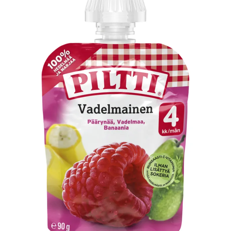 hedelmsose-piltti-90-g-vadelma-XMKviVOu-0.webp Piltti Lastenruoka-ateriat Ja Välipalat^Hedelmäsose 90 G Vadelmainen 4 Kk