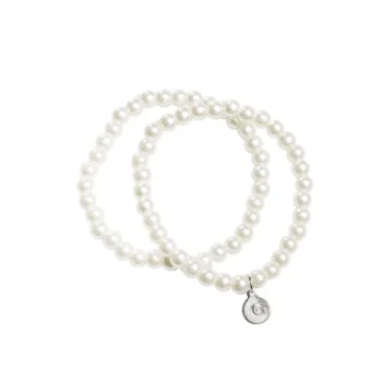 Cailap Korut Ja Kellot^Helmirannekoru Valkoinen