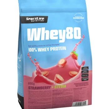 Sportlife Urheiluravinteet Ja Valmisteet^Heraproteiinijauhe 600 G Whey80 Mansikka-stevia
