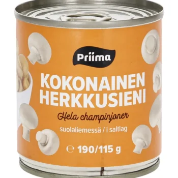 Priima Säilykkeet^Herkkusieni 190 / 115 G Kokonainen