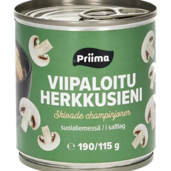 Priima Säilykkeet^Herkkusieni 190 / 115 G Viipaloitu