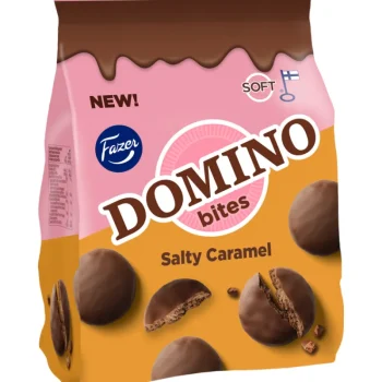 Fazer Keksit^Herkuttelukeksi 185 G Domino Bites Salty Caramel
