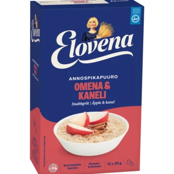 Elovena Hiutaleet Ja Ryynit^Hetki Annospikapuuro 12 Kpl 420 G Omena-kaneli