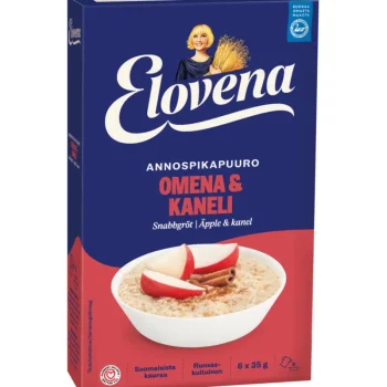 Elovena Hiutaleet Ja Ryynit^Hetki Annospikapuuro 6 Kpl 210 G Omena-kaneli