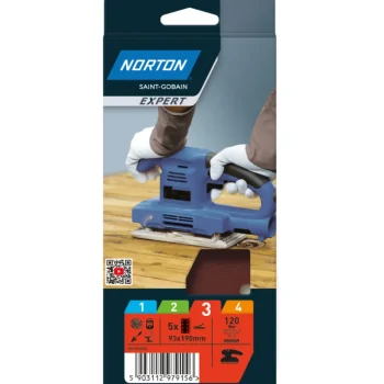 Norton Expert Käsityökalut-Hiomaliuska 93x190 P120 5 Kpl