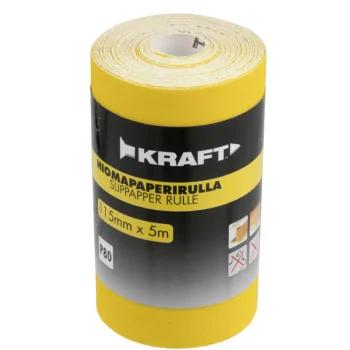 Kraft Sähkötyökalujen Tarvikkeet-Hiomapaperirulla 115 Mm / 5 M, P80
