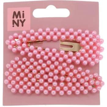 Miny Hiuskoristeet Ja Hiustenhoitovälineet^Hiusklipsi 2 Kpl Helmet, Vaaleanpunainen/luonnonvalkoinen