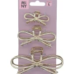 Miny Hiuskoristeet Ja Hiustenhoitovälineet^Hiusklipsi 3 Kpl Rusetti
