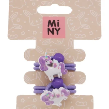 Miny Hiuskoristeet Ja Hiustenhoitovälineet^Hiuslenkki 2 Kpl Yksisarvinen, Lila