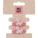 Miny Hiuskoristeet Ja Hiustenhoitovälineet^Hiuslenkki 2 Kpl Yksisarvinen, Vaaleanpunainen