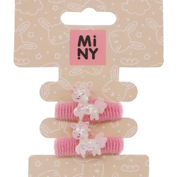 Miny Hiuskoristeet Ja Hiustenhoitovälineet^Hiuslenkki 2 Kpl Yksisarvinen, Vaaleanpunainen