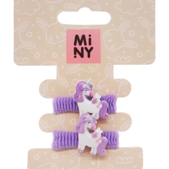 Miny Hiuskoristeet Ja Hiustenhoitovälineet^Hiuslenkki 2 Kpl Yksisarvinen, Lila