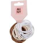 Miny Hiuskoristeet Ja Hiustenhoitovälineet^Hiuslenkki 24 Kpl Valkoinen, Beige, Ruskea