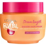Loreal Elvital Shampoot Ja Hoitoaineet^Hiusnaamio 300 Ml Dream Length Savior Mask Pitkille, Vaurioituneille Hiuksille