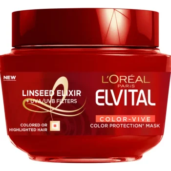 Loreal Elvital Shampoot Ja Hoitoaineet^Hiusnaamio Color-Vive 300 Ml Värjätyille Hiuksille