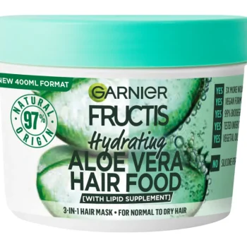 Garnier Fructis Shampoot Ja Hoitoaineet^Hiusnaamio 400 Ml Hair Food Aloe Vera