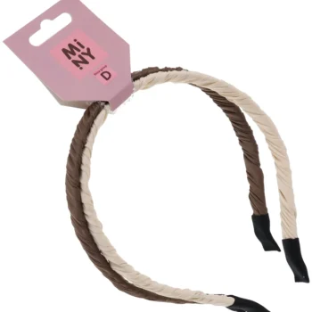 Miny Hiuskoristeet Ja Hiustenhoitovälineet^Hiuspanta 2 Kpl Valkoinen, Ruskea