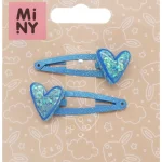 Miny Hiuskoristeet Ja Hiustenhoitovälineet^Hiuspinni 2 Kpl Sydän, Sininen