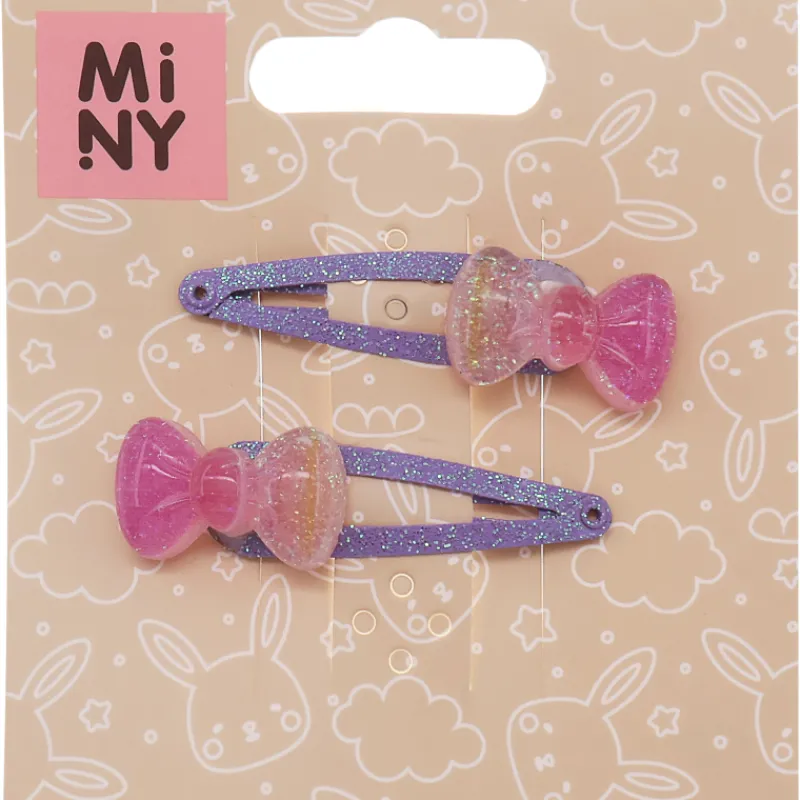 hiuspinnit-miny-2-kpl-rusetti-uwwGLdlU-0.webp Miny Hiuskoristeet Ja Hiustenhoitovälineet^Hiuspinnit 2 Kpl Rusetti, Lila