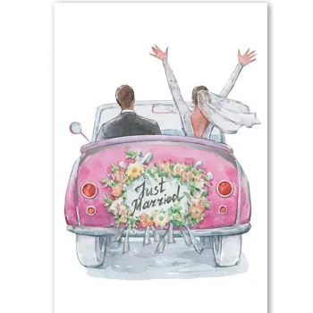 Amandab Kortit-Hääkortti Just Married