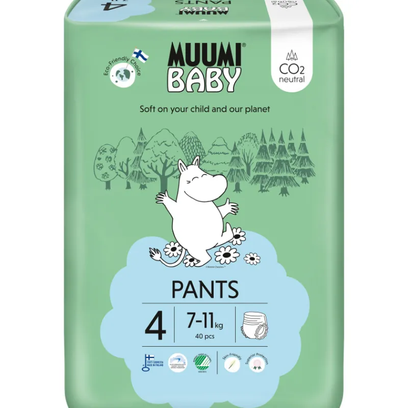 housuvaippa-40-kpl-muumi-baby-vjinOUDI-0.webp Vaipat Ja Puhdistuspyyhkeet^Housuvaippa 40 Kpl Muumi Baby Walkers 4, 7-11 Kg