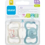 Ainu MAM Vauvan Hoito^Huvitutti 2 Kpl Air 6-16 Kk Silikoni