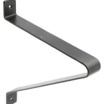 Element System Hyllyjärjestelmät-Hyllynkannatin Gala 250 X 220 X 30 Mm, Mattamusta