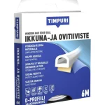 Timpuri Teipit-Ikkuna- Ja Ovitiiviste D-profiili, 6 M Valkoinen