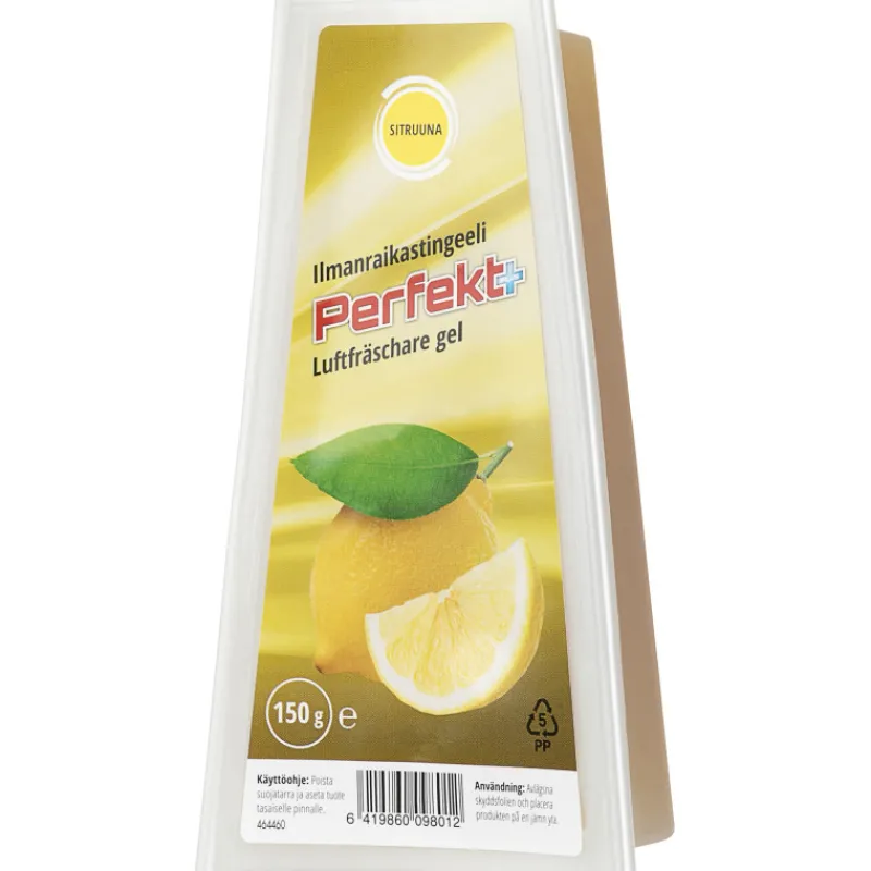 ilmanraikastingeeli-150-g-sitr-WGYzJzqg-0.webp Perfekt+ Kodin Puhdistusaineet Ja Ilmanraikastimet^Ilmanraikastingeeli 150 G Sitruuna