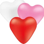 Vivalloons Ilmapallot-Ilmapallo 5 Kpl Sydän