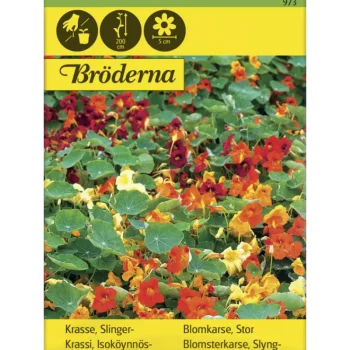 Bröderna Nelsons Kasvien Ja Nurmikonsiemenet-Isoköynnöskrassi Väriseos Siemen