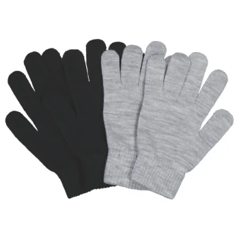 Noixx Lasten Asusteet-Isompien Lasten Stretch-sormikkaat Lange Harmaa