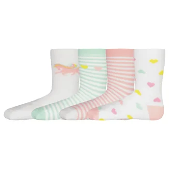 R Cover Lasten Sukat Ja Sukkahousut-Isompien Lasten Sukat R-Cover 4 Pr/pkt Yksisarvinen