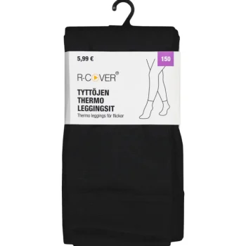 R Cover Lasten Sisävaatteet^Isompien Lasten Thermoleggingsit R-Cover Musta