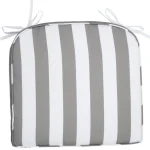 Parco Puutarhatuolit Ja Pehmusteet-Istuinpehmuste Matilda 45 X 48 X 5 Cm, Harmaa / Raidallinen