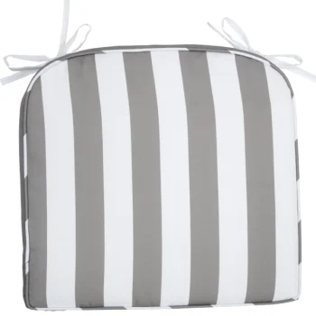 Parco Puutarhatuolit Ja Pehmusteet-Istuinpehmuste Matilda 45 X 48 X 5 Cm, Harmaa / Raidallinen