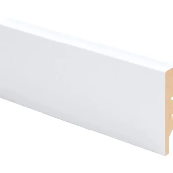 Maler Listat Ja Kynnykset-Jalkalista Aava R2 MDF 12x58x2750 Mel Valkoinen E0, 5 Kpl