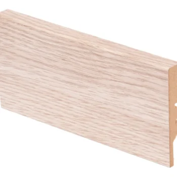 Maler Listat Ja Kynnykset-Jalkalista Aava R2 MDF Valkolakattu Tammi 12x70x2750, 5 Kpl