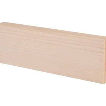 Smart Listat Ja Kynnykset-Jalkalista Aava Puuvalmis 12x58x3300, 5 Kpl