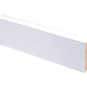 Smart Listat Ja Kynnykset-Jalkalista Aava Valkoinen 12x52x3300, 5 Kpl