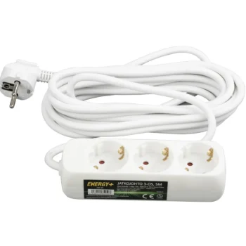 Energy+ Jatkojohdot-Jatkojohto 5 M, 3 Pistorasiaa