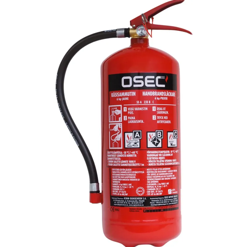 jauhesammutin-6-kg-55a-233-bc-biPPEKyy-0.webp Osec Kodin Varoittimet Ja Turvalaitteet-Jauhesammutin 6 Kg, 55A/ 233 B/C