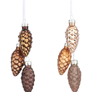 Mica Sesonkikoristeet-Joulukuusenkoriste Kävyt Ruskea
