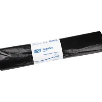 Iisi Roskapussit Ja -kassit^Jätesäkki 75 L 20 Kpl Musta