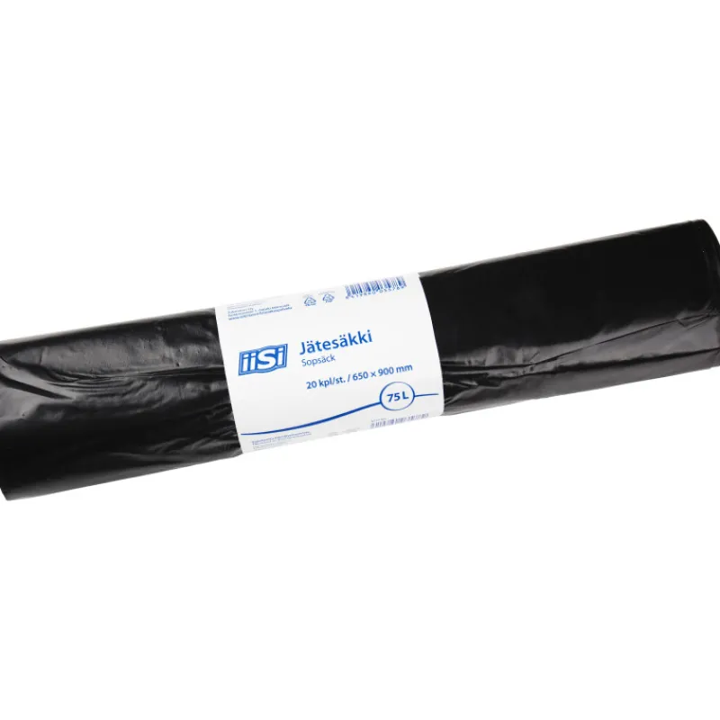 jteskki-75-l-20-kpl-musta-kHWctAax-0.webp Iisi Roskapussit Ja -kassit^Jätesäkki 75 L 20 Kpl Musta