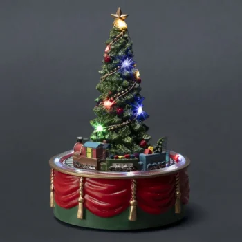 Kotikulta Koristevalot-Juna Ja Kuusi LED-koriste