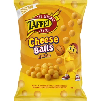 Taffel Sipsit^Juustosnacks 105 G Cheese Balls Nacho