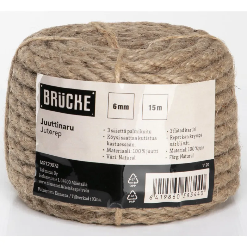 juuttinaru-6-mm-15-m-kzFNQadU-0.webp Brücke Kettingit, Köydet Ja Kuormansidonta-Juuttinaru 6 Mm 15 M