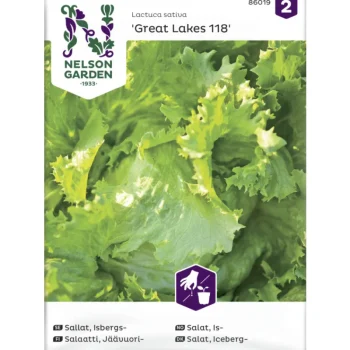 Nelson Garden Basic Kasvien Ja Nurmikonsiemenet-Jäävuorisalaatti Siemen Great Lakes 118