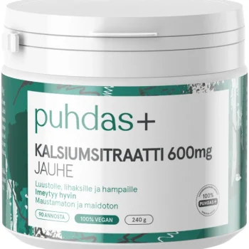 Puhdas+ Terveysravinteet Ja -valmisteet^Kalsiumsitraatti 600 Mg 240 G